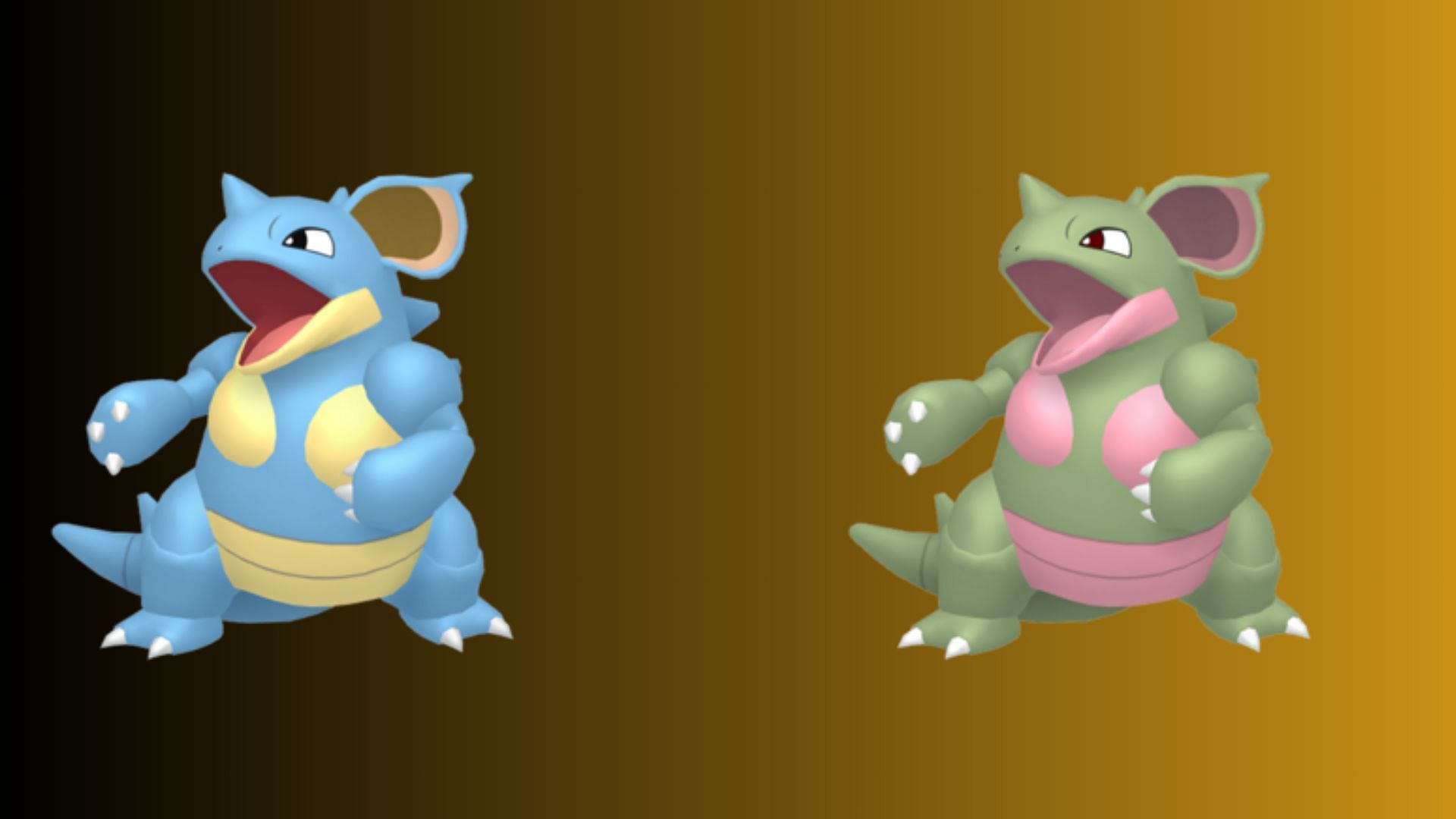 Nidoqueen and its Shiny form (Image via TPC)